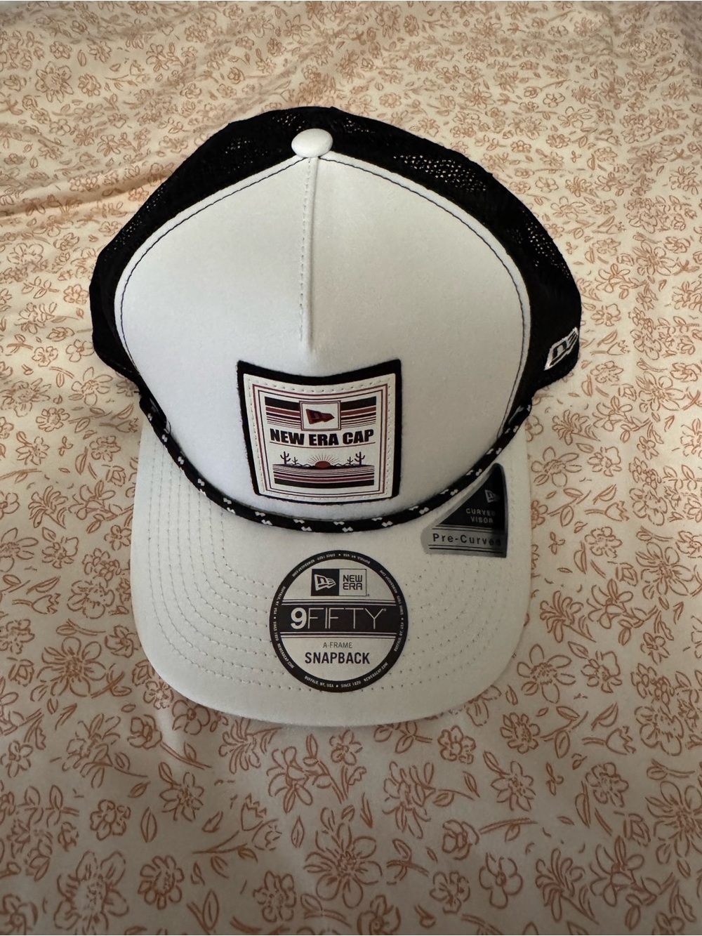 New Era Black Mesh Snapback with Gray Undervisor